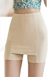 ÇİFT KATMANLI ETEK ALTI ŞORT KORSE KADIN 4432