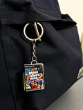 Gta Vice City Retro Ps2 Minyatür Oyun Kutusu Anahtarlık