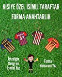 Kişiye Özel İsimli Taraftar Forma Anahtarlık - 3D Baskı İsim ve Numara Yazılabilir Taraftar Hediyesi