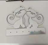 PLEKSİ KEDİ MODEL EV ANAHTARLIK