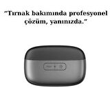 Type-C Şarjlı Elektrikli Tırnak Bakım Seti – LED Işıklı, Taşlama & Parlatma Başlıklı, Uzun Pil Ömürlü