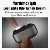 Type-C Şarjlı Elektrikli Tırnak Bakım Seti – LED Işıklı, Taşlama & Parlatma Başlıklı, Uzun Pil Ömürlü