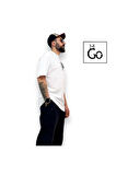 Make My Day Yazılı Oversize Erkek T-Shirt