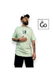 Retro Yazılı Erkek Oversize T-Shiry