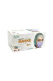 3 Katlı Cerrahi Lila Maske
