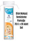 Disk Makyaj Temizleme Pamuğu 70 Li x 20 Adet Set,Disk Pamuk,Cotton Soft