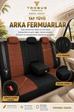 Citroen C4 2020 ve Sonrası Uyumlu Angel Serisi Tay Tüyü Koltuk Kılıfı Taba Siyah
