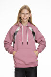 Kız Çocuk 3 İplik - Kalın - Kapüşonlu Hoodie 9-14 Yaş Lx168