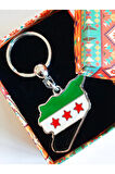Filistin Bayraklı Metal Anahtarlık