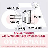 Anka 20102010 Aks Kafası Diş Laguna 1.8 ABS'li 93-01 (Diş Freze 23 İç Freze 25 ABS Halka Sayısı 44) 7701349994
