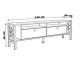 Wood'n Love Luna 160 Cm Tv Ünitesi - Atlantik Çam / Siyah