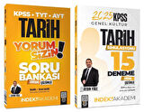İndeks Akademi 2025 KPSS Tarih Yorum Sizin Soru Bankası + 15 Deneme 2 li Set - Aydın Yüce İndeks