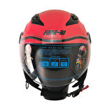 Motosiklet ve Bisiklet Yarım Camlı Çocuk Kaskı Ce Abs Material Motor Kaskı Coral