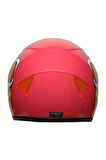 Motosiklet Çocuk Kaskı Full Face Pp Metreal Skull Pink