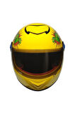 Motosiklet Çocuk Kaskı Full Face Pp Metreal Dino Yellow