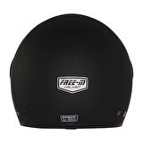 Motosiklet Yarım Kask Güneş Vizörlü ECE 22.06 Motor Kaskı Mat Black