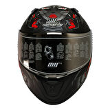 Motosiklet Kaskı Ece 22.R06 Sertifikalı Double Vizör Full Face Kask Myth Grey