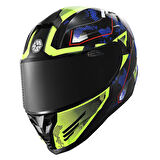 Motosiklet Double ve Güneş Vizörlü Full Face Kask Ce Motor Kaskı Galaxy
