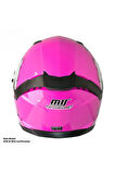 Motosiklet Kadın Kaskı 22.R06 Sertifikalı Güneş Vizörlü Fiber Kask Full Face Motor Kask Horus Lady