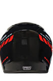 Motosiklet Kaskı Ce Onaylı Full Face Abs Materıal Güneş Vizörlü Kask Evo Red