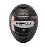 Motosiklet Kaskı CE Sertifikalı Güneş Vizörlü Full Face Mat Siyah Kask