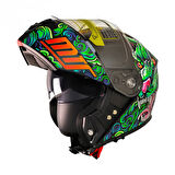 Motosiklet Çene Açılır Kask Güneş Vizörlü Ece 22.06 Sertifikalı New Motor Kaskı V2 Dragon