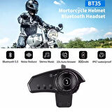 Motosiklet İntercom Motor Kurye Kask Kulaklık Bluetooth 5.0