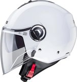 Motosiklet Kaskı Riviera V4 White Güneş Vizörlü Yarım Açık Kask