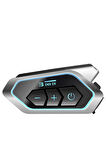 Motosiklet İntercom 5X Cihaz Eşleşmeli Tüm Kasklara Uygun RGB Işıklı 5.3 Bluetooth
