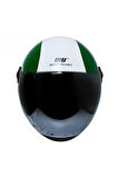 Motosiklet Yarım Kask Siyah Vizör R22.06 Sertifika Fiber Material İtaly  Motor Kaskı