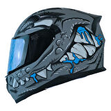 Motosiklet Kask Ece 22.R06 Double Vizörlü Full Face Motor Kaskı Alligator