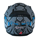 Motosiklet Kask Ece 22.R06 Double Vizörlü Full Face Motor Kaskı Alligator