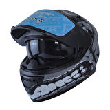 Motosiklet Kask Ece 22.R06 Double Vizörlü Full Face Motor Kaskı Fantastic