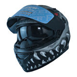 Motosiklet Kask Ece 22.R06 Double Vizörlü Full Face Motor Kaskı Risky