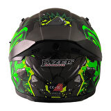 Motosiklet Kask Ece 22.R06 Double Vizörlü Full Face Spoiler Motor Kaskı Rage