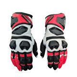 Motosiklet Eldiveni Racing Full Koruma Leather Motorcu Eldiven Kırmızı