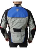 Kopenhag Motosiklet Montu Gri-Mavi Full Koruma Motorcu Montu