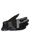 Motosiklet Eldiveni Deri Ve Cordura Reflektörlü Su Geçirmez Özel İç Mebran Dirençli Motor Eldiveni