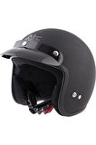 Motosiklet Chopper Cruiser Kaskı Yarım Açık Kask Abs Malzeme Ce Onaylı Güneş Vizörlü Motor Kask