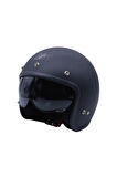 Motosiklet Chopper Cruiser Kaskı Yarım Açık Kask Abs Malzeme Ce Onaylı Güneş Vizörlü Motor Kask