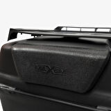 Motosiklet Arka Çanta 45 Litre Sırt Dayama ve Üst Tabla Full Set Black Edition