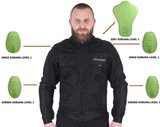 Urban Motosiklet Montu Erkek Siyah Motorcu Montu