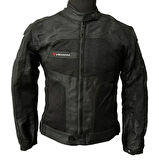 Motosiklet Mont Erkek Siyah Dynamic Montu 4 Mevsim ( Bir Beden Büyük Tercih Ediniz)