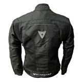 Motosiklet Mont Erkek Siyah Dynamic Montu 4 Mevsim ( Bir Beden Büyük Tercih Ediniz)