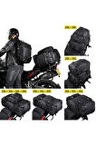 Motosiklet Sırt Çantası,arka Ve Yan Çanta Olma Özellikli Waterproof Motor Touring Çanta 30 Litre