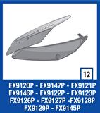 Shark Evolıne Çene Kenar Kapak Fx9121P Gri