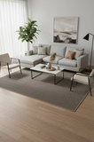 Antik 1801 Koyu Gri Hav Toz Vermez Kolay Temizlenen Salon Halısı Yolluk Koridor Halısı
