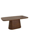 Barocco İtalyan Still Oval Ahşap Yemek Masası 100x200