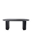 Zeno Oval Ahşap Bohem Yemek Masası 90x180