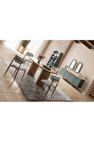 Zenith İskandinav Oval Natural Ahşap Bohem Masa 90x190